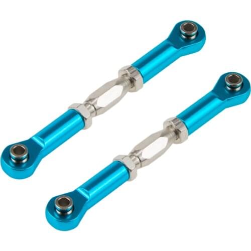 2pcs Tie Rod Front/Rear Servo Link Steering 166017 for 1/10 RC HSP 94118 94177 94111 94188 94170 94108 94106 94107 94166