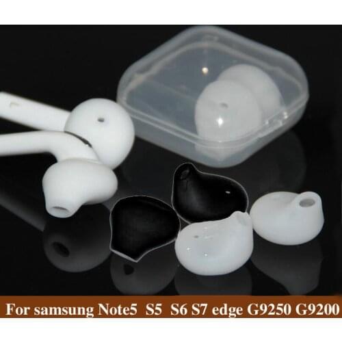 10pcs/lot Silicone Earphone Case Earpads Ear Caps For Samsung S6 S7 edge G9250 G92000 Gel Ear In-Ear Tips Eartips Ear Buds Cups