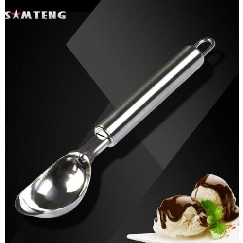 Stainless Steel Ice Cream Scoop ice cream frozen yogurt cookie dough meat balls rice dishes vegetable purees Kitchen utens