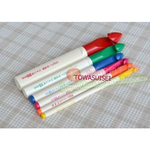 Sweater knitting Circular Handle Crochet Hooks Smooth Weave Craft Needle clover 15mm 20mm Prym 218494 Addi 445-7-15cm /6.0mm