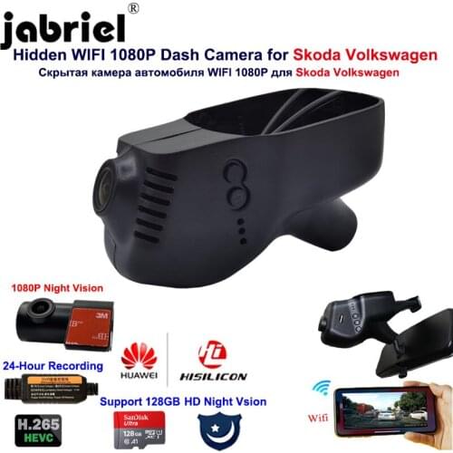 1080P WIFI 24H Dash Camera Car DVR for Volkswagen Tiguan Polo Passat Touran Golf Jetta Arteon Touareg Multivan Magotan EOS Skoda