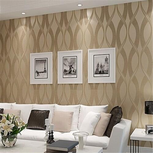 Wellyu modern striped wallpaper designs for background art dak khaki glitter wall paper papel de parede 3dtapete wallpaper