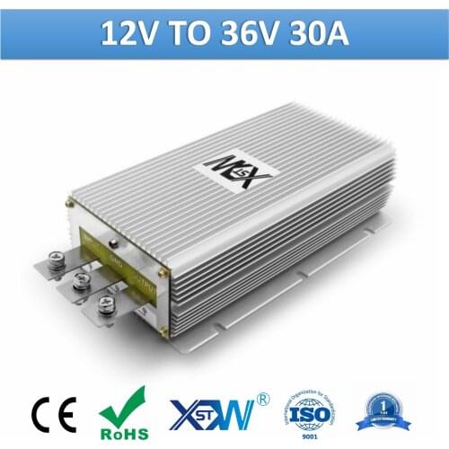 XWST DC to DC 12v to 36v 30A Non Isolated Step Up Boost Transformer 1080W 1kw High Power Converter 36volts DC Voltage Regulator