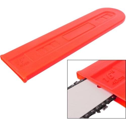 OOTDTY 16" Orange Chainsaw Bar Cover Guide Plate Protector Chain Guard Case for Agriculture Supplies Accessories