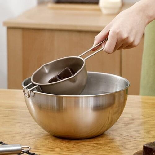 1Pcs Carbon Steel Melting Pot Double Boiler Chocolate Butter Melting Pot Fondant Milk Bowl Boiler Cheese Pan Heating Baking Tool