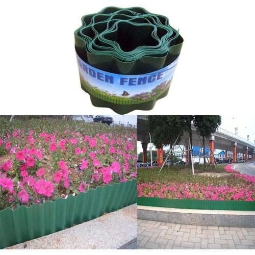 10/15/20cmhigh Plastic Garden Lawn Trimmed Fence Corrugated Rolling Path Decorative Ripple Shape Flexible Lawn Courtyard DIYPath