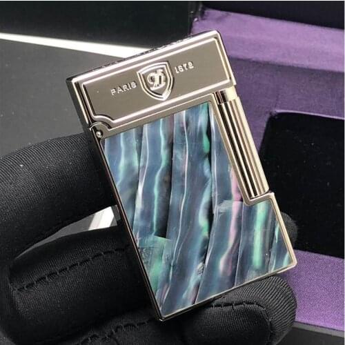 100% brand new retro DuPont bright sound lighter Seiko manufacture windproof copper body cigarette lighter with box