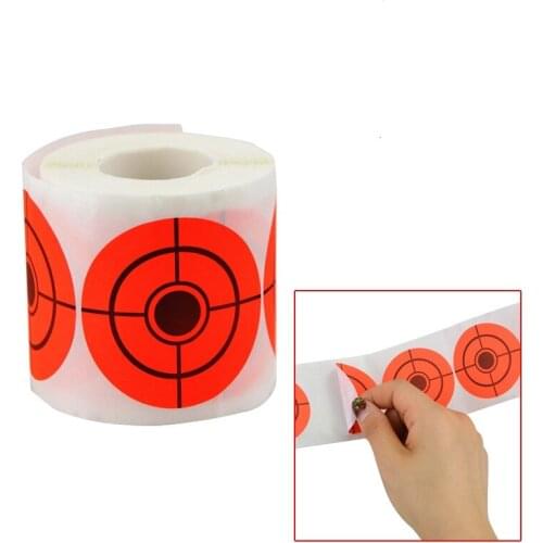 100 Roll Shooting Target Paster High Quality Shooting Target Bullseye Splashing 7.5cm Reactive Sticker Practice Accessories