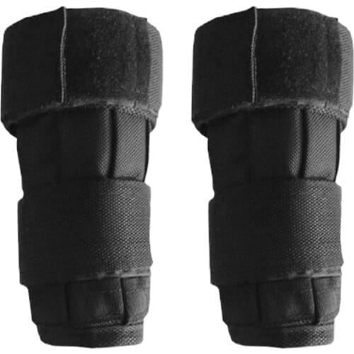 2 Packs Adjustable Wrist Weighted Max Loading 5/10kg Oxford Wrist Weighted Weight Loading Wraps Strength Training (Empty)