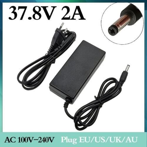 37.8V 2A output battery charger input charger 100-240VAC lithium-ion Li-poly charger for 9 Series 36V electric bicycle