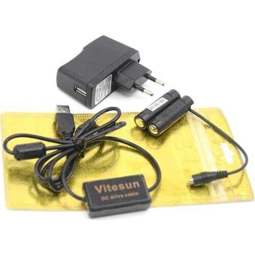 ACK-800 USB charger cable DC 3.15V+5V 3A adapter+DR-DC10 AA dummy battery for Canon A1300 A1400 A800 A810 SX150 IS SX160 cameras