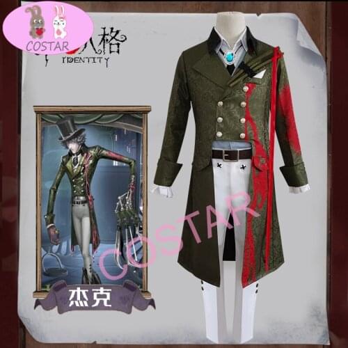 Anime!Identity V Jack Good Kid Game Suit Qizhen Fashion Uniform Cosplay Costume Halloween Party Role Play Outfit Custom Made NEW