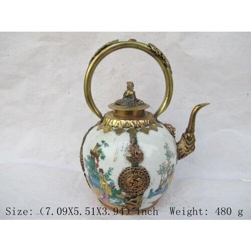 The four most beautiful women in ancient China copper ceramic glass teapot