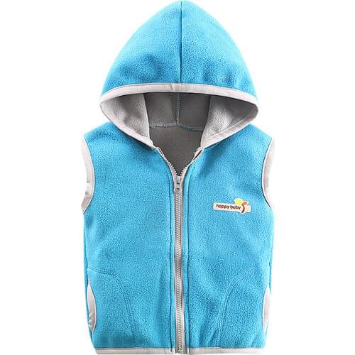 Kids Autumn Winter Vest Girls Thicken Cotton Hooded Coat Children Clothes Girls Casual Vest Boy Jacket Vest Girl Clothes Winter
