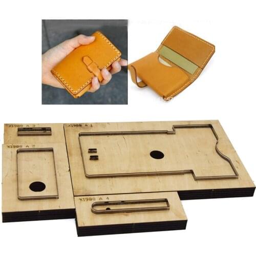 DIY Leather Craft Template Envelope Card Holder Small Wallet Die Cutter Cutting Knife Mould Hand Machine Punch Tool 115x75mm