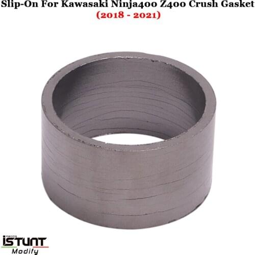 For Kawasaki Ninja400 Ninja 400 Z400 2018 2019 - 2021 Motorcycle Exhaust Pipe Escape Crush Gasket Middle Tube Link Pipe Gasket