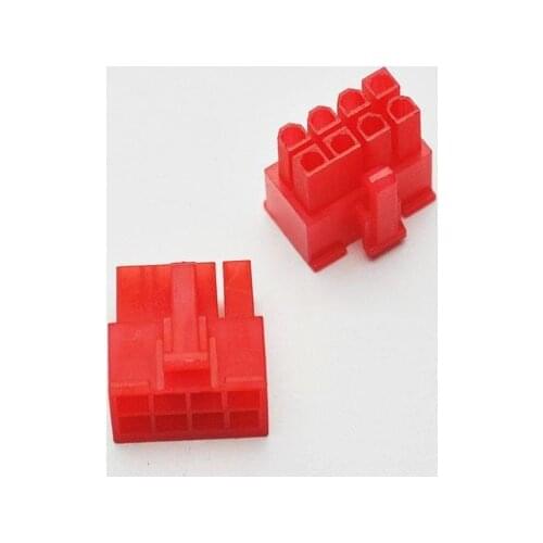 10pcs PCI-E PCI Express graphics video card 8pin 8p connector socket without pin male red 4.2mm pitch