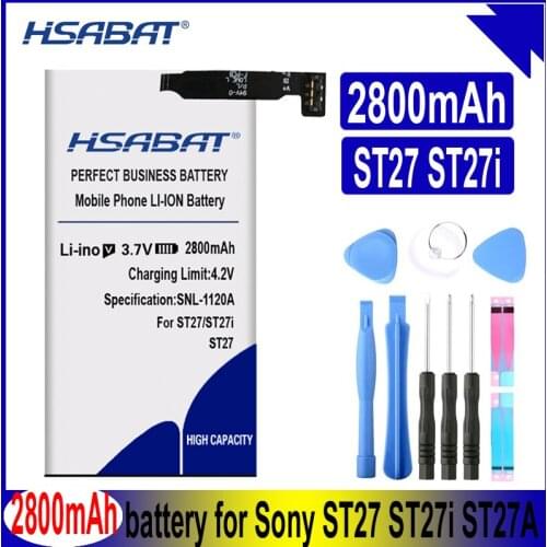 HSABAT 2800mAh AGPB009-A003 Mobile Phone Battery for Sony Ericsson Xperia go ST27 ST27i ST27a Phone