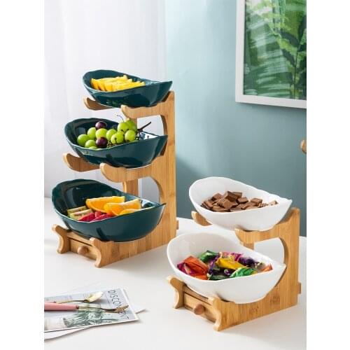 Ceramic Fruit Plate Dried Fruit Tray Dessert Candy Household Minimalist Nordic Snack Fruit Basket Creative Afternoon Tea Party