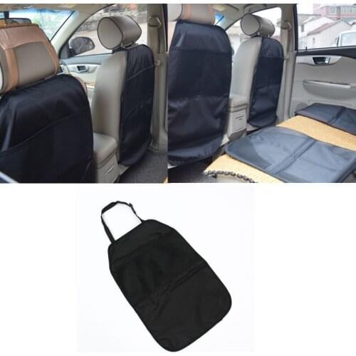 Space Leather Car Anti-Kick Pad Children Waterproof Anti Kick Mat Cover Auto Universal Seat Back Protector Pad Car-styling