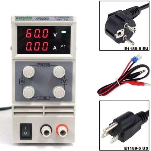 Laboratory power supply 60V 5A Single phase adjustable SMPS Digital mini voltage regulator 0.1V 0.01A KPS605D DC power supply