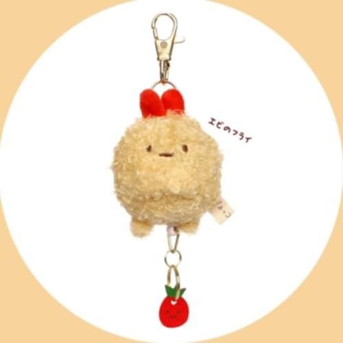 8CM Cute Food Keychain Simulation Lovely Keychain Ladies Bag Plush Toy Doll Hangings Student Backpack Lover Pendant Gift