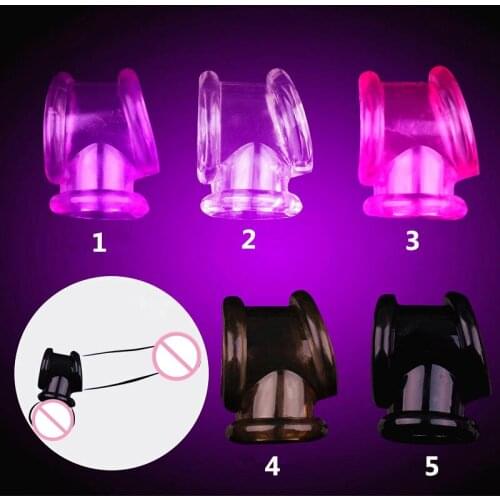 Male Ball Stretcher Scrotum Cock Sleeve Penis Ring Chastity Belt Testicles Cockring Dick Adult Sex Toys For Men Delay