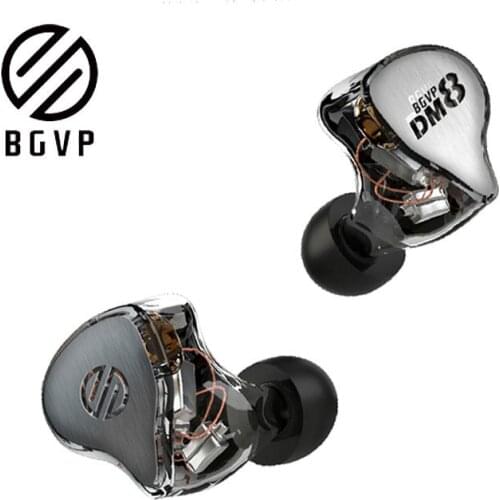 Original BGVP DM8 Knowles Sonion In Ear HIFI Noise Reduction MMCX Interchangeable 2.5MM Cable Headset Monitor Music Earphone