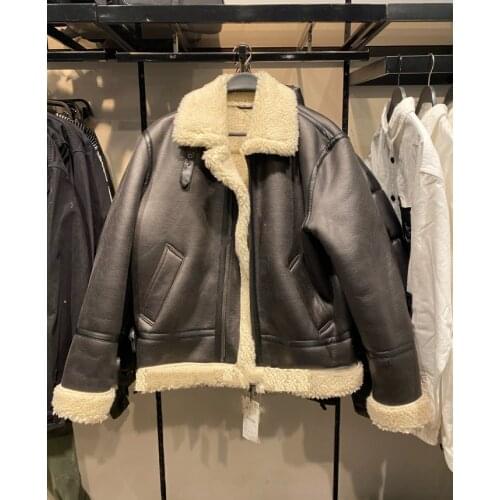 The new autumn/winter 2020 men will be thickened and kept warm Imitation lamb jacket