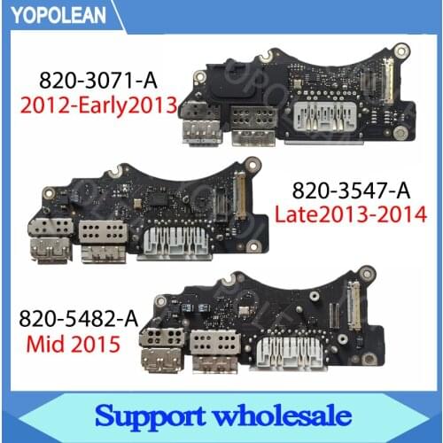 Original I/O USB SD Card Reader Board 820-3071-A 820-3547-A 820-5482-A For Macbook Pro Retina 15" A1398 2012 2013 2014 2015 year