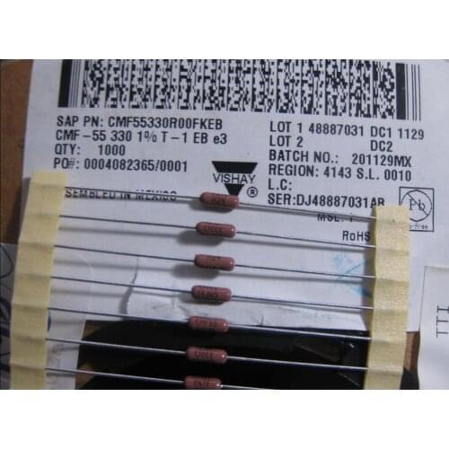 Original new 100% CMF55330R00FKEB 330R 1% 1/2W metal film resistance 100PPM/C (Inductor)