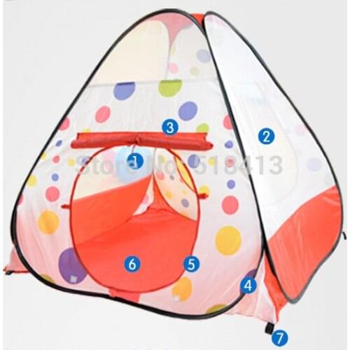 Portable funny toy Outdoor Activity Foldable Cloth Portable Funny Toys Children Play House Tent Large Baby Dollhouse Child Day