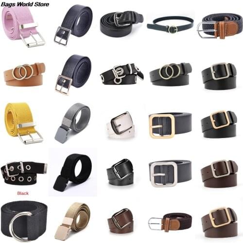 1pc Fashion Style Mens Fashion Stretch Braided Elastic Woven Canvas Buckle Belt Waistband Waist Straps Men Weaving Belt