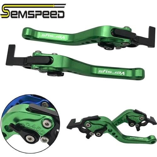 SEMSPEED For Kawasaki VERSYS 300X 2017 2018 2019 2020 Motorcycle CNC Short Brake Clutch Levers Handle Grips Bar Ends Accessories