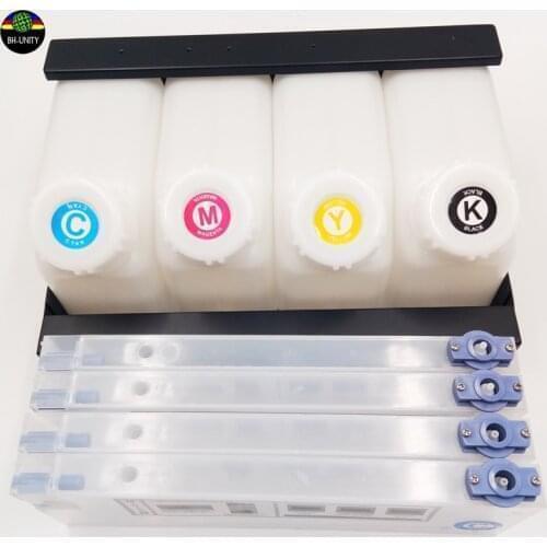 Ink cartridges system 4 Ink Tank + 4 Cartridge Continuous Bulk Ink Supply system roland mutoh mimaki eco solvent printer