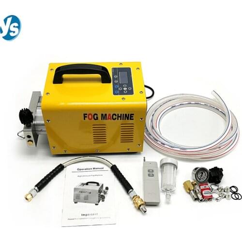 Misting Cooling System For Greenhouse Wireless Remote Control Fog Machine High Pressure Micro Fog Making System