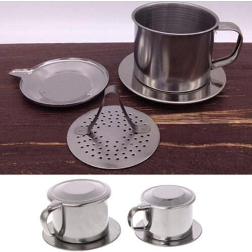 Vietnamese Stainless Steel Coffee Filter Cup Drip Maker Infuser with Handle Filter Cup Drip Maker Infuser Filter Cup Infuser Cup