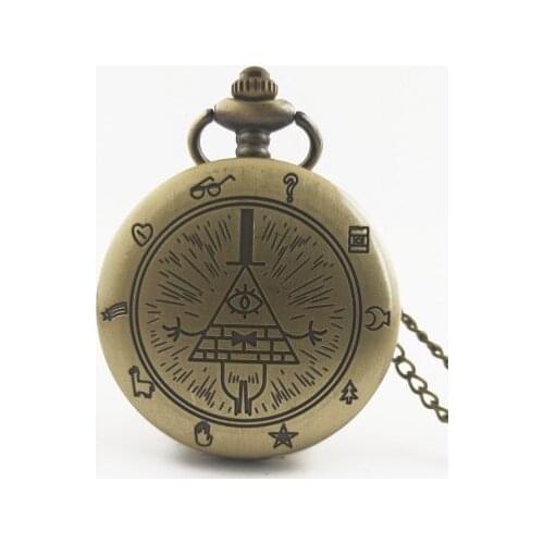 Vintage pendant bronze Quartz clock Good quality Necklace pocket watch Men And Woman Gift