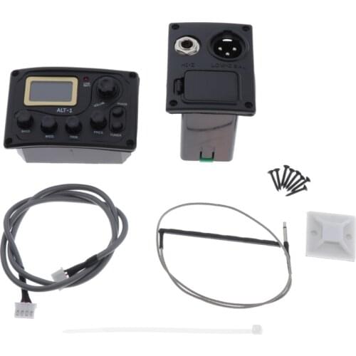 Acoustic Guitar Pickup & ALT-1EQ Preamp Built-in Tuner DIY Accessories