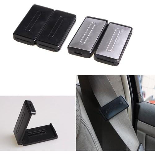 2 Pcs Auto Vehicle Adjustable Seat Belts Holder Stopper Buckle Clamp Portable Universal Car Safety Belt Clip Car Accessories