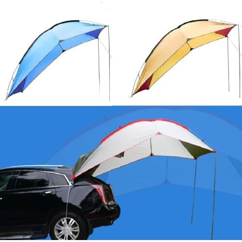 5-8 Person Outdoor Portable Car Tent Waterproof Car Awnings Sun Shelter For Tourist Self-driving Barbecue Picnic Fishing Travel