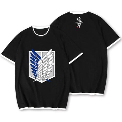 Anime Attack on Titan cosplay t shirt Eren Levi plus size tops tees summer tops mens tshirt streetwear t-shirt boys clothes