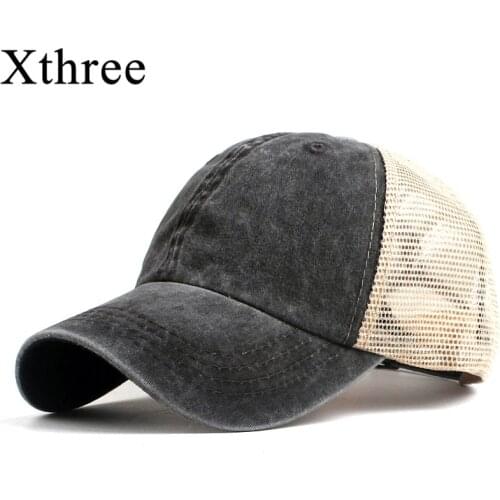 Xthree fashion womens mesh baseball cap for men summer cap snapback Hat for women bone gorra casquette fashion hat