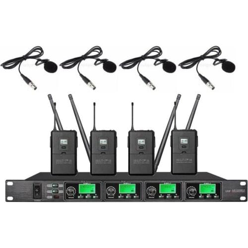 Bolymic Wireless Lavalier Microphones System Professional uhf Conference Microphone Instrume Microphone Mics for Church,school