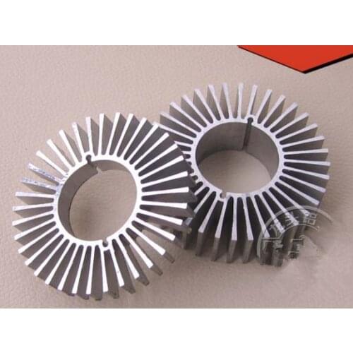 Fast Free Ship 10pcs/lot Large sunflower radiator 70*31.6*20mm LED aluminum profile circular heat sink