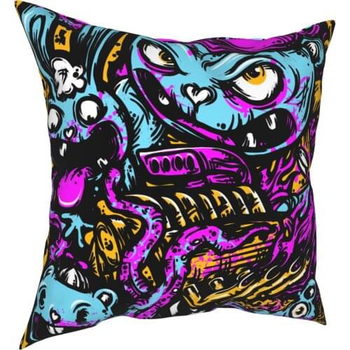 Happy Tree Friends Family Pillowcase Home Decorative Cushions Throw Pillow for Home Polyester Double-sided Printing Gift Idea