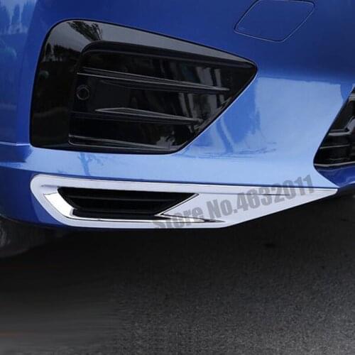 For Volvo XC60 2018 2019 ABS Chrome Car front fog lamp Light decoration strip Cover Trim auto accessories car styling 2pcs