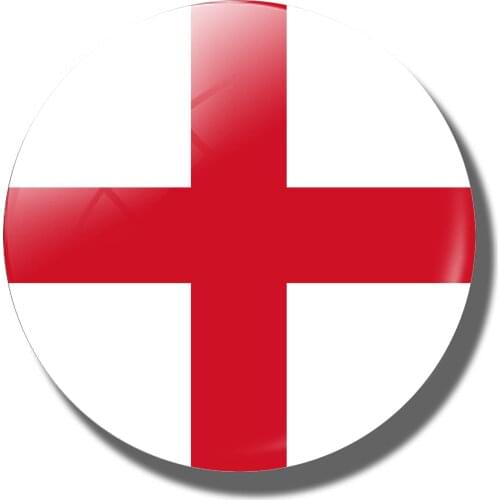St Georges Cross Flag Souvenir Gift England Magnetic Sticker for Refrigerator Crystal Glass Cabochon Fridge Magnet Home Decor