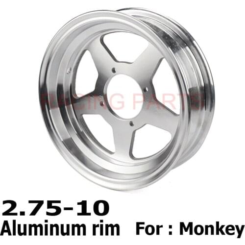 2.75-10 front or 3.50-10 rear Aluminium alloy wheel hub 10 inch wheels vacuum rims monkey bike motorcycle accessories modified