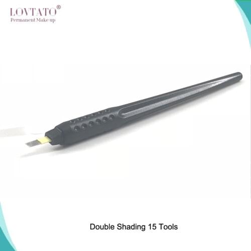 Disposable Microblading Pen With18 U Tattoo Needles Double Shading 15 Tool Tebori Manual Microblade Needle Tools Kit Tatoo Guns